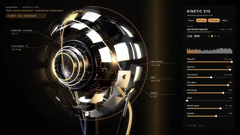 Claude Opus 5.5 Three.js Prompts example 36